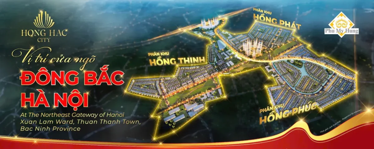 Vị trí đắc địa của dự án Hồng Hạc Phú Mỹ Hưng nằm tại tam giác kinh tế của Đông Bắc Thủ đô Hà Nội