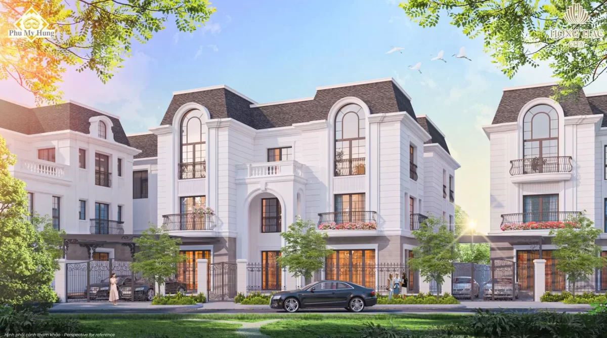 Phối cảnh biệt thự đơn lập dự án Hồng Hạc Phú Mỹ Hưng